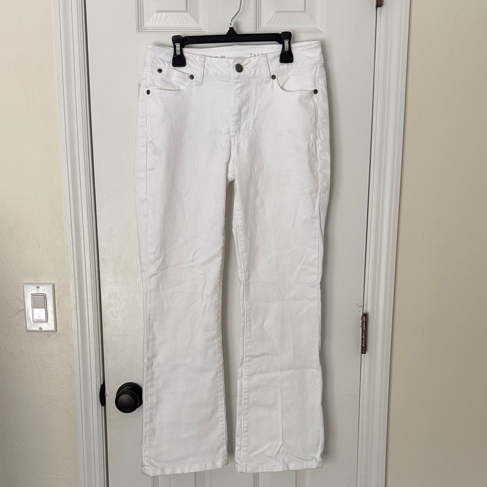 Talbots Heritage Women's Classic White Boot Leg Jeans